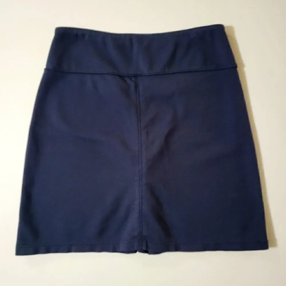 Athleta Black Ponte Skirt Zipper Pockets